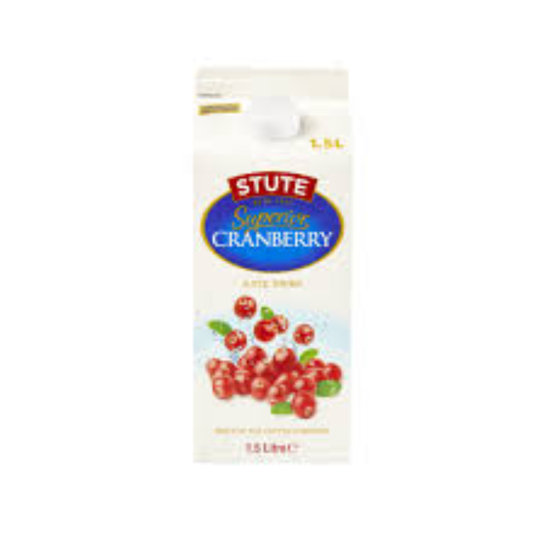 STUTE CRANBERRY JUICE 1.5LT